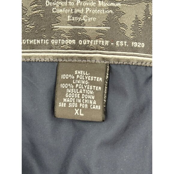 Eddie Bauer Mens Red Goose Down Puffer Coat XL Everest WeatherEdge 80th Annivers - Picture 3 of 13